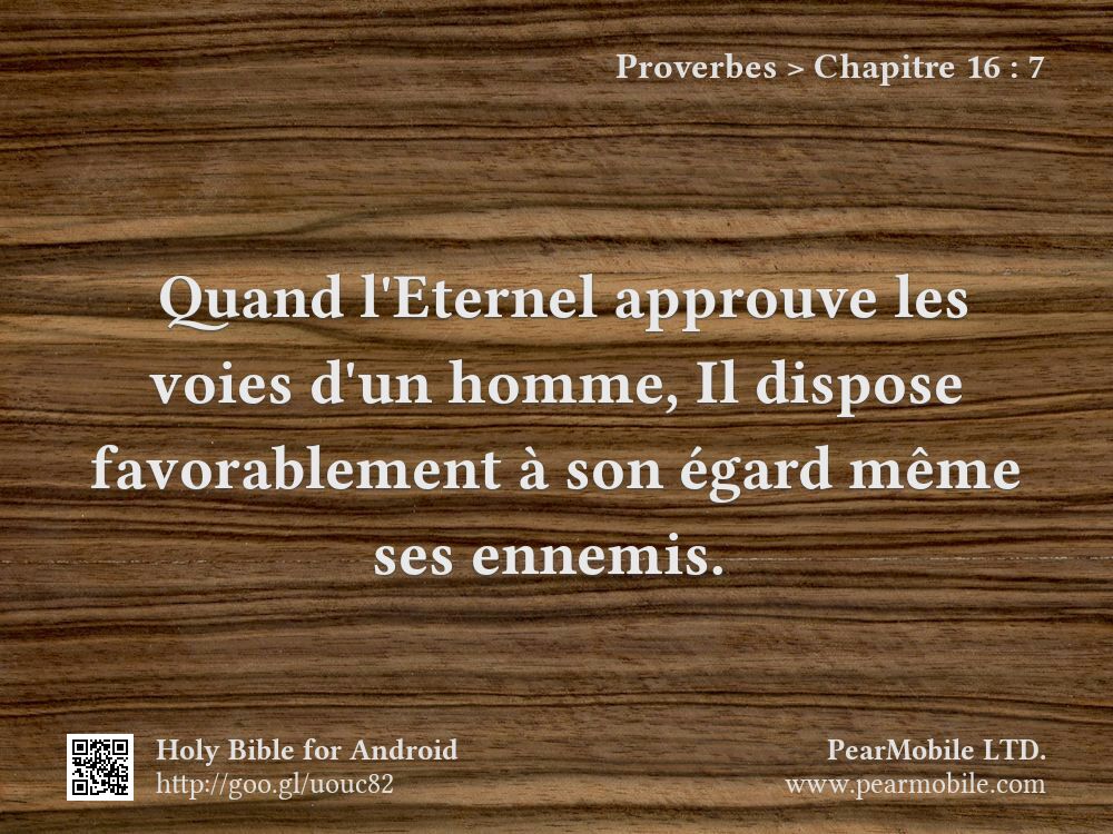 Proverbes, Chapitre 16:7